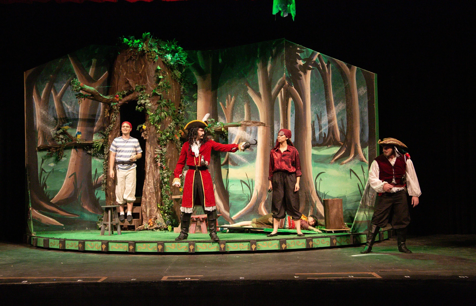 Captain Hook and his pirates: from Peter Pan Goes Wrong (Fall 2026)