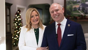 Dr. and Mrs. Johnson, president and first lady of College of the Ozarks