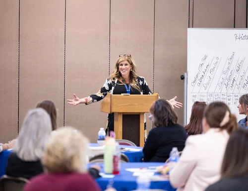 Woman speaking