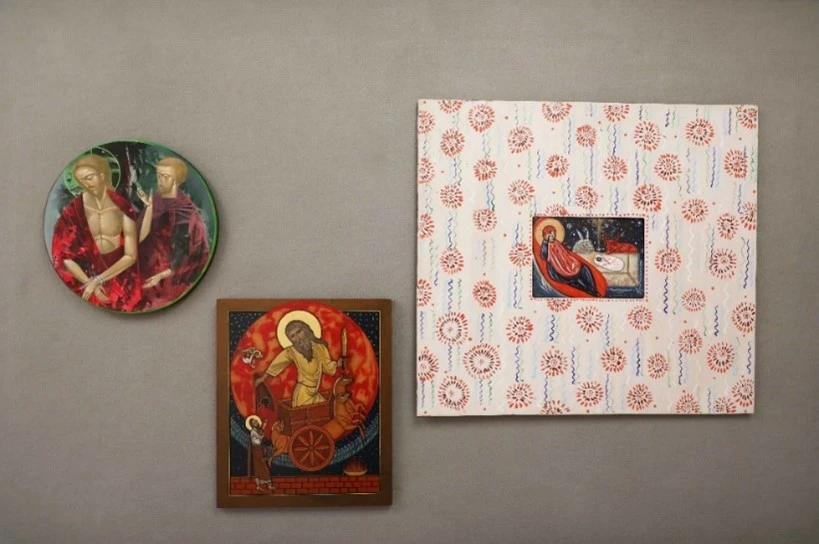 Art on wall. 