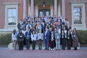 College of the Ozarks students Erin Tierney, Gracie McDonald, Allen Marx and Andrew Esser attend the 39th Annual Missouri Governor’s Student Leadership Forum at the Missouri State Capitol in Jefferson City, Missouri, Feb. 14–16, 2026.