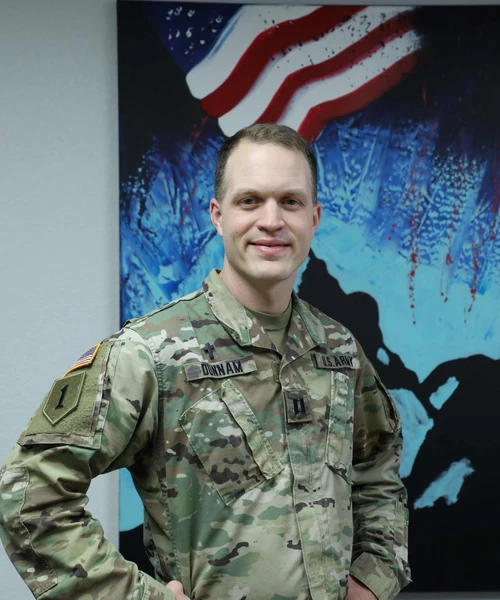 Capt. Caleb Dunnam, associate professor of military science, has been appointed by College of the Ozarks as The Jerry C. Davis Chair of Patriotic Education