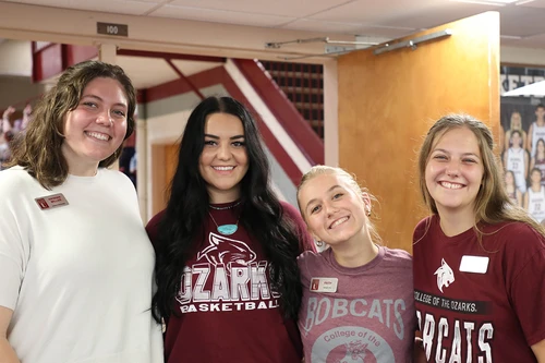 Group of girls smiling