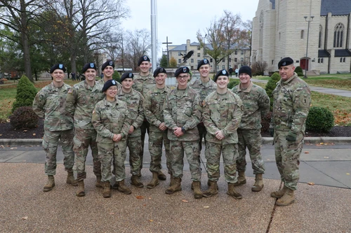 Group of Military men standing. 
