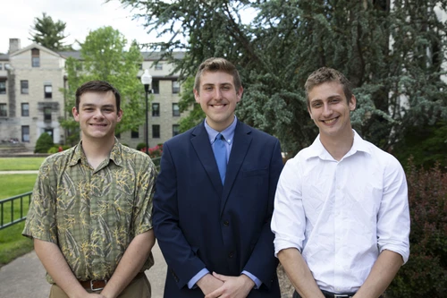 Students smiling