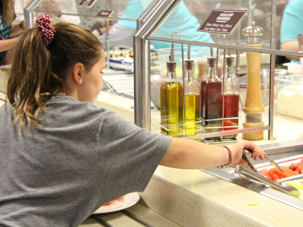 Students in kitchen