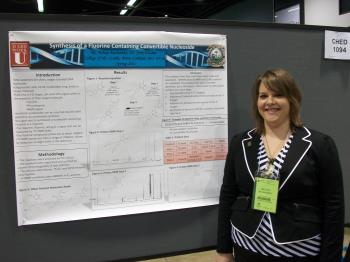 Student presenting their research project