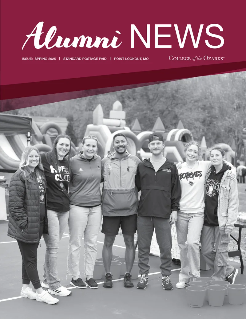 Cover of the Spring 2025 Alumni News