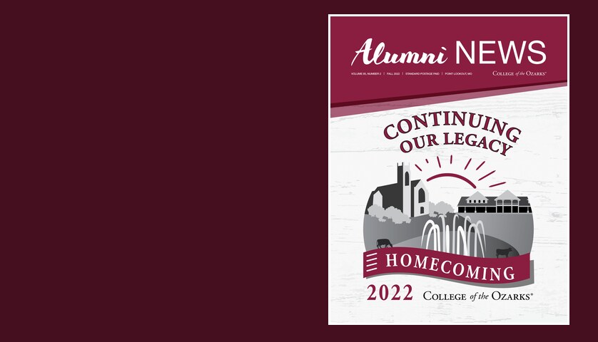 Fall 2022 Alumni News cover: Continuing Our Legacy, Homecoming 2022