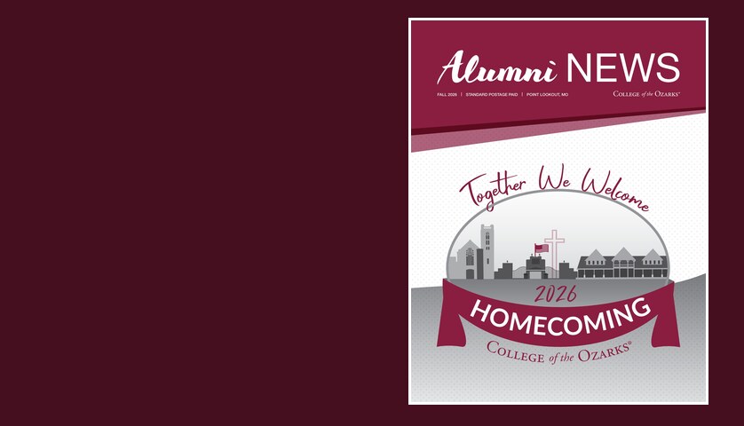 Fall 2026 Alumni News cover: 2026 Homecoming, Together We Welcome