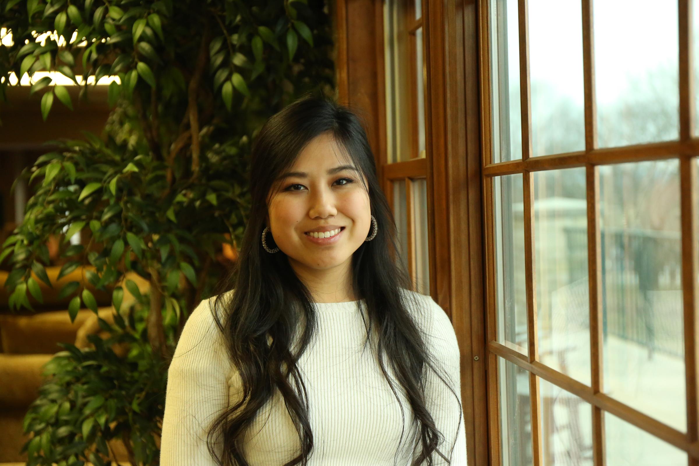 Student Posing for a camera