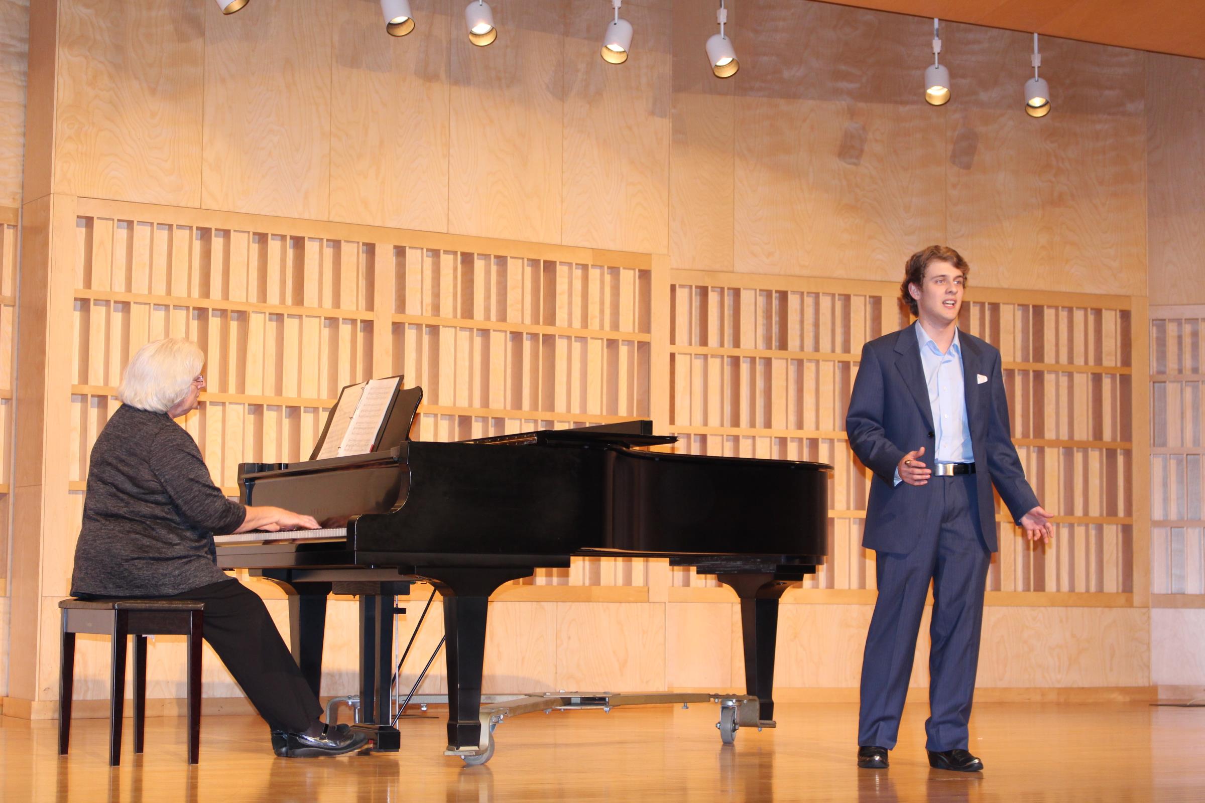 Student Performing a solo