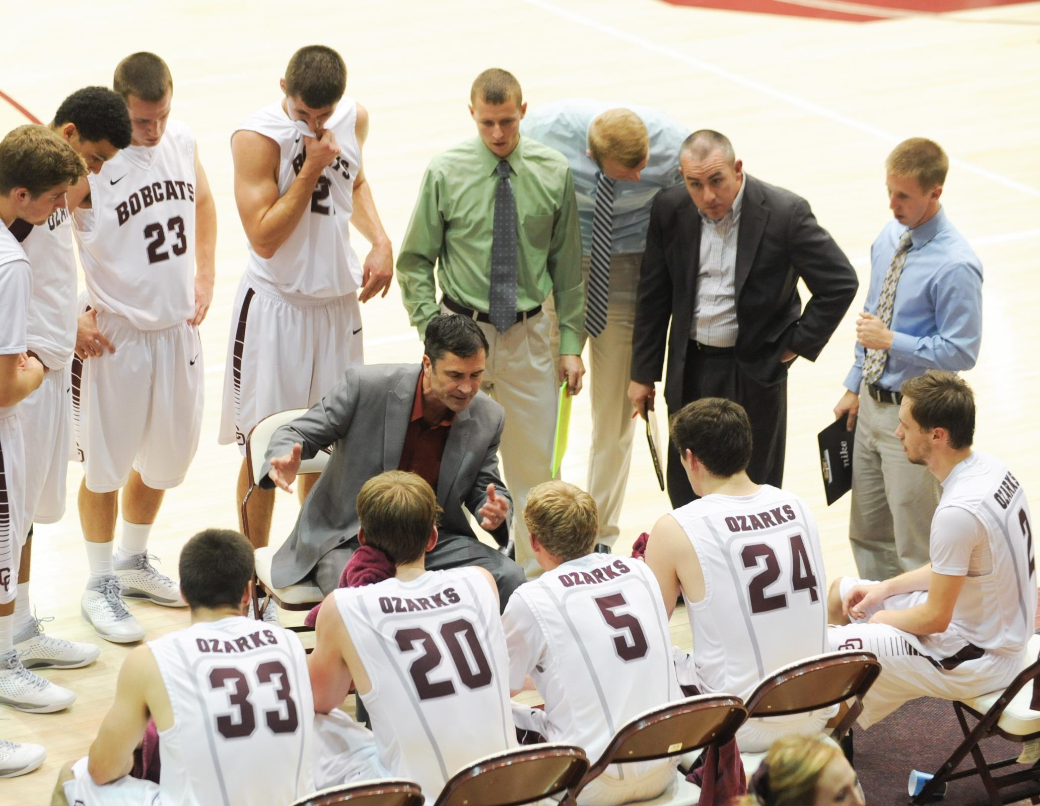 Athletic Team having a meeting