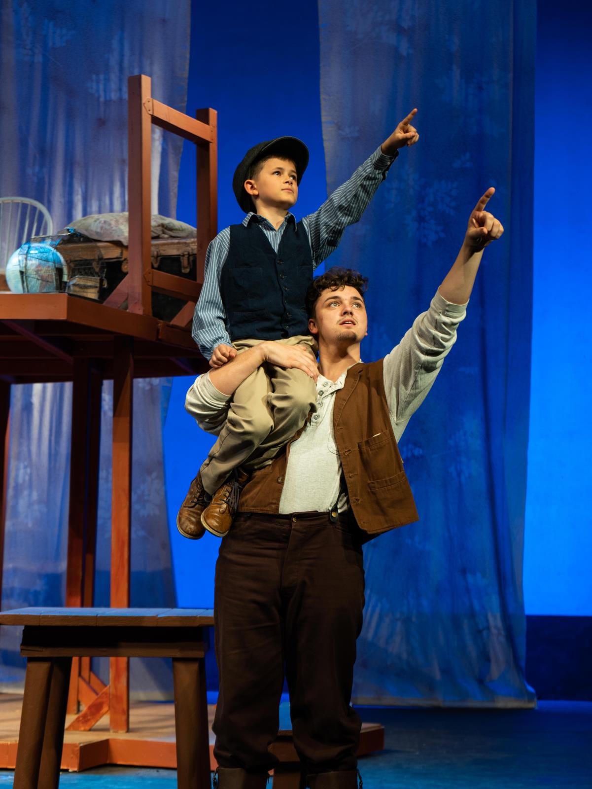 Two actors on the stage