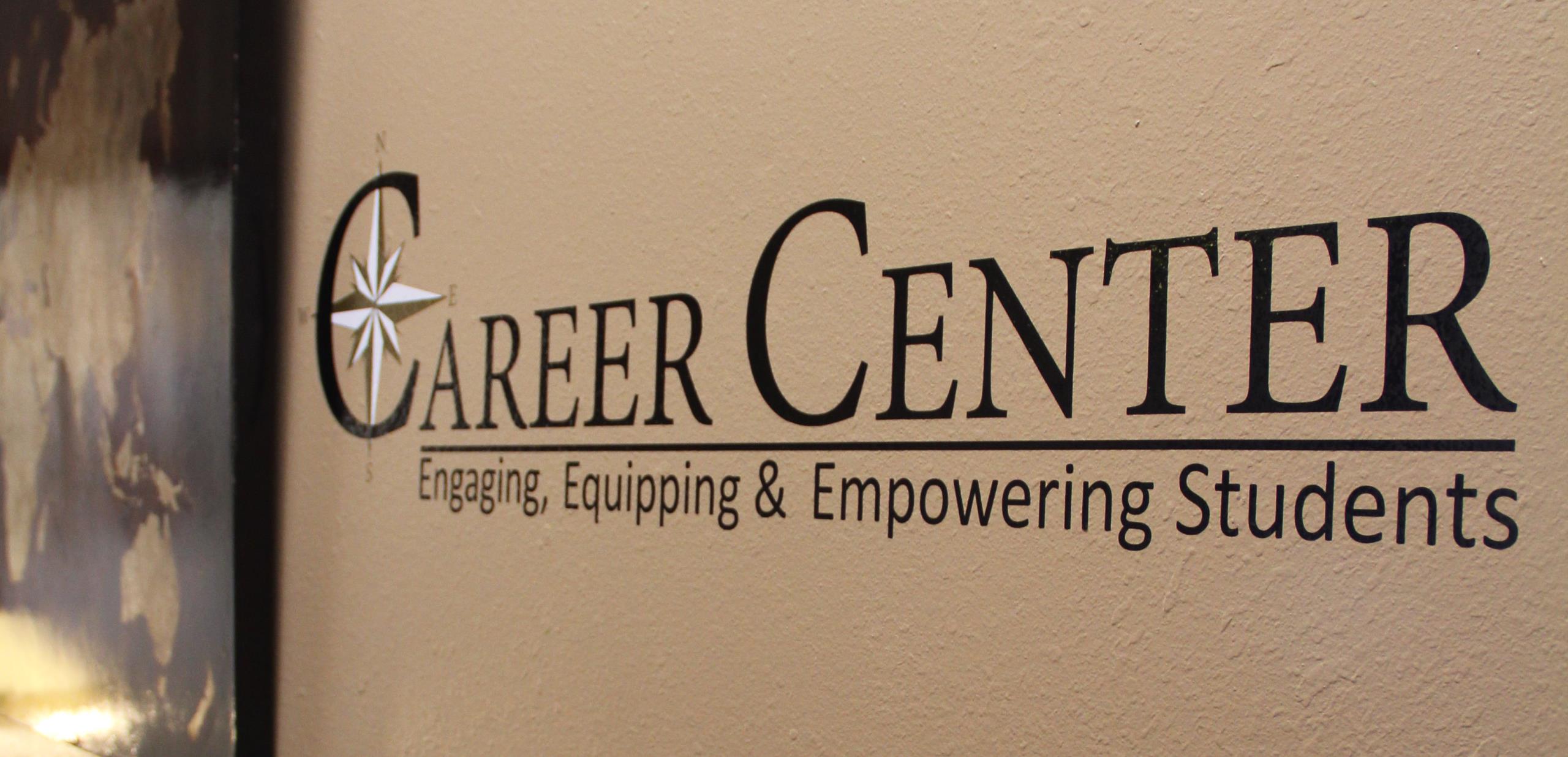 Sign and logo for the Vanek Center for Vocation and Callings