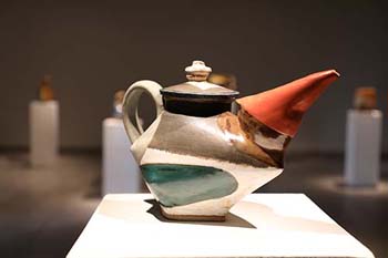 The cubist, ceramic vessels sculpted by John P. Gill 