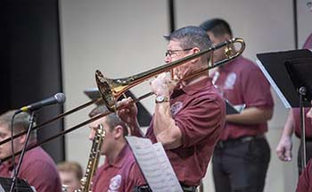 Adjunct instructor plays with C of O Jazz Ensemble