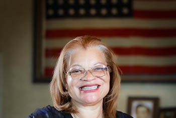 Dr. Alveda King, niece of Dr. Martin Luther King, Jr., speaks at College of the Ozarks Convocation