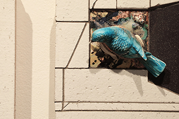 Heather Nameth Bren Are You My Mother, 2020, Ceramic, glaze, found object, mixed media.