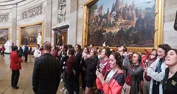 Students from College of the Ozarks on CitizenTrip in nation's capital.